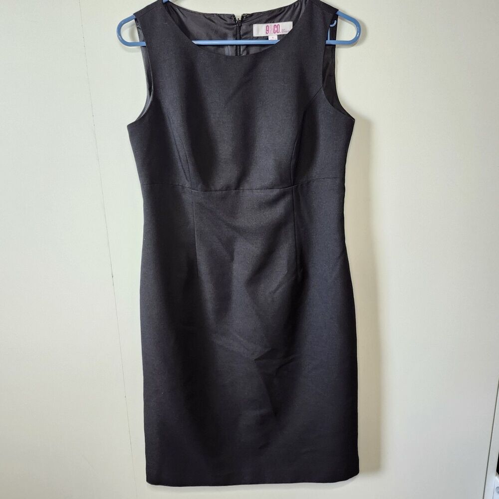 9 & Co Black Sleeveless Sheath Dress Sz 6 Office Suit Separates